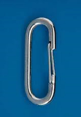 (2) Stainless Steel (2 3/8'') Spring flag clips hook snaps flagpole SOLD IN PAIRS