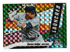 2021 Panini Mosaic Launched Mosaic Green #2 Aaron Judge New York Yankees