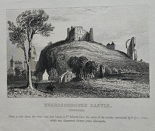 Knaresborough Castle, Yorkshire - Antique Print