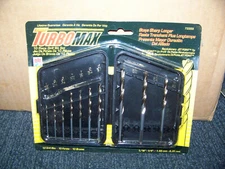 American Tool Turbomax 10 Piece Drill Bit Set Jet Point with Case 73355 New