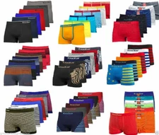 1, 3, 6, 12 Mens Seamless Boxer Briefs Knocker Shorts Lot New Underwear One Size