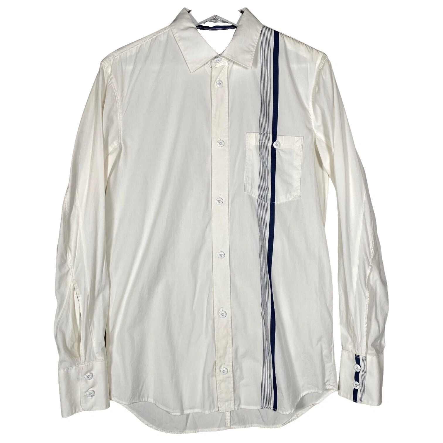 Полосатые повседневные рубашки на пуговицах для мужчин Diesel