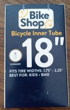 NEW Bike Shop Bicycle Inner Tube, Schrader Valve, 18" X 1.75-2.25". Lot 81