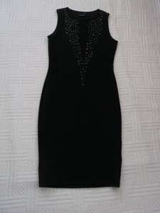 black jersey bodycon dress