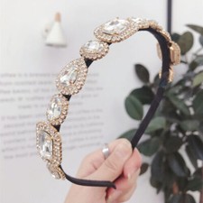 Womens Baroque Crystal Rhinestone Headband Jewelled Hair Band Accessories Crown