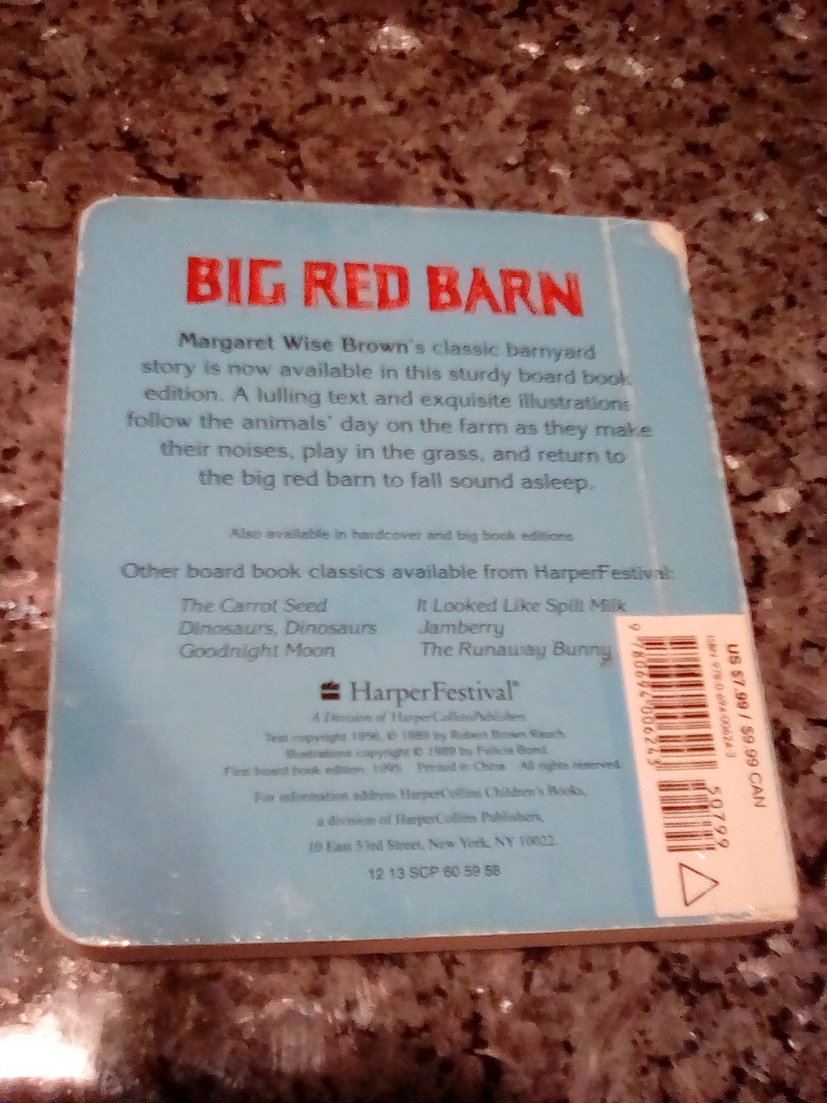 Big Red Barn By Margaret Wise Brown 1995 Board Book For Sale
