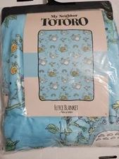 Studio Ghibli My Neighbor Totoro Floral Throw Blanket