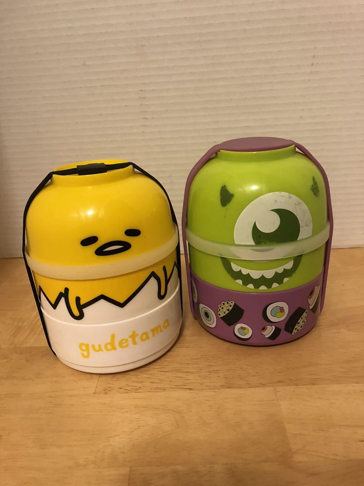 Bento Box, Food Storage, Set Of 2 All Have Three Compartments