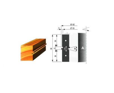 Holzmann Trapezverleimfräser TVF130Z2/3Zahn Holzmann Trapezverleimfräser TVF130Z2/3Zahn