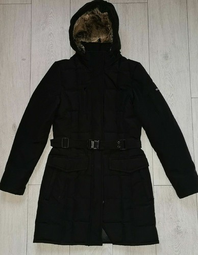 Rabbit Fur Hooded Womens Jacket Winter 