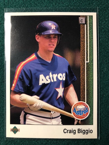 1989 Upper Deck Craig Biggio Rookie Card RC #273 Houston Astros Hall of Fame HOF