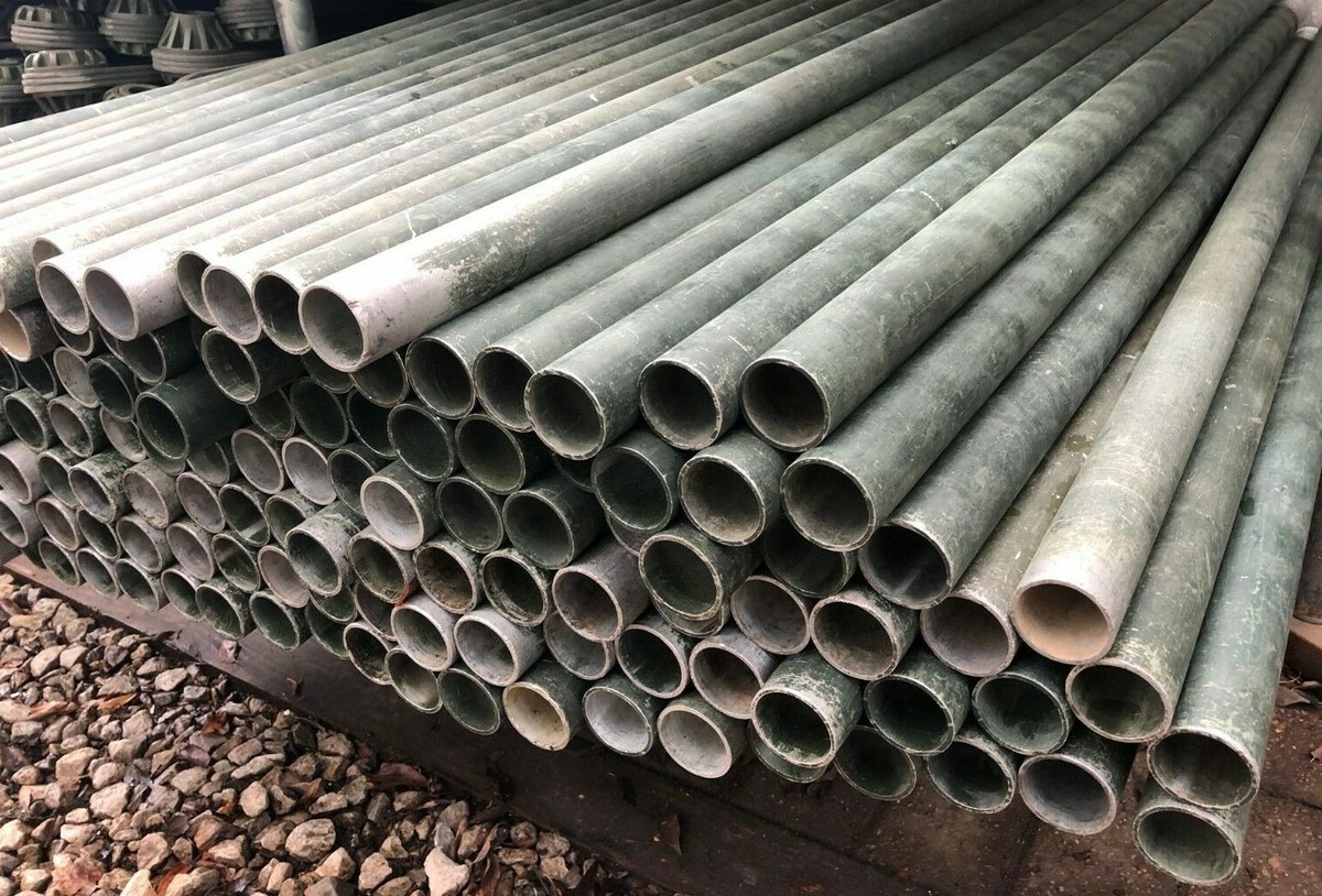 Lot Of 10 Aluminum Antenna Tower Mast Sections - 4 Feet Each, Total 40 Feet, Used Grade B, HF Band 10 thumbnail image