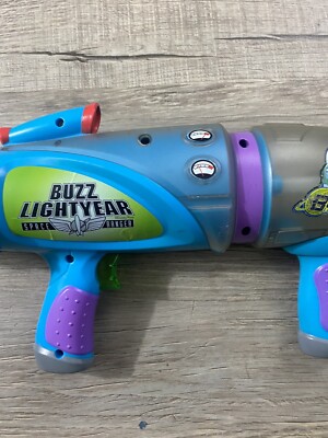 Disney Toy Story Buzz Lightyear Blaster Gun 3 Ball Shooter Lights