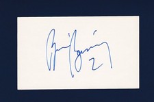 Brian Benning signed hockey index card
