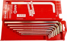 AMf 911L Sechskant Schraubendreher HEX-KEYS Germany  long in Box, 8-tlg. NEU