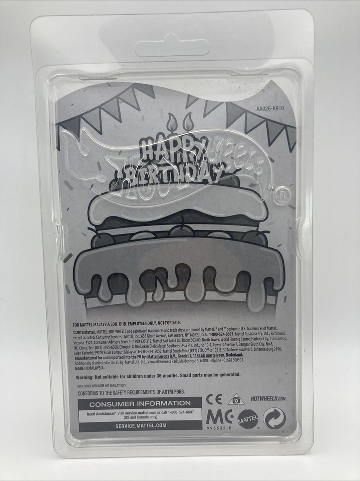 Hot Wheels 2018 Mattel Employee Happy Birthday Car Turbine Time Larry Wood Foto 2 de 2