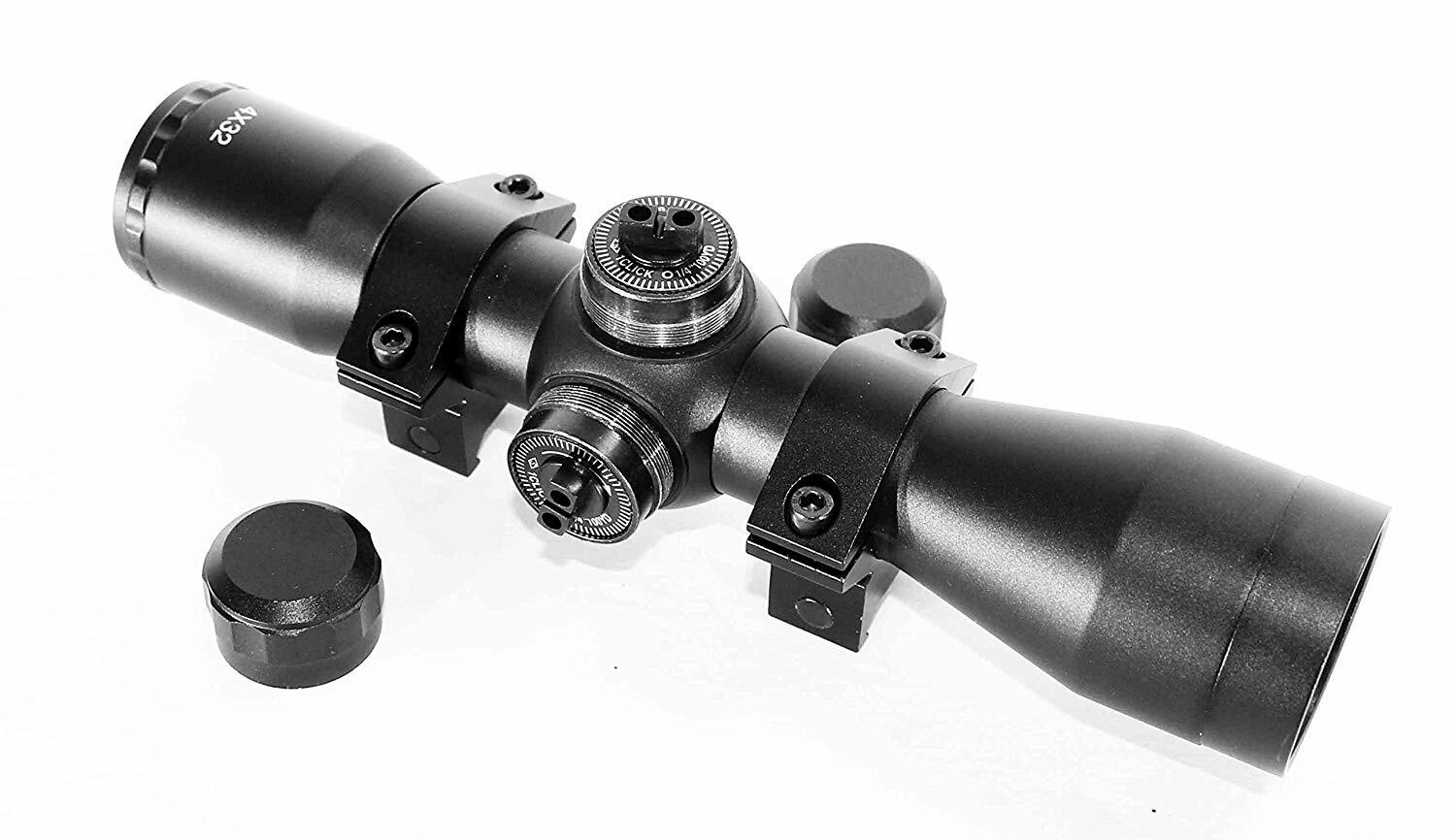 Trinity 4x32 Rifle Scope For Crosman Shockwave NP - Mil-Dot Reticle Air Gun Scope