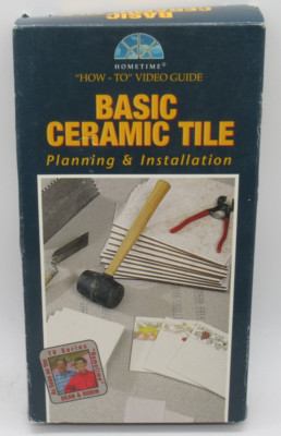 HOMETIME - BASIC CERAMIC TILE: STEP-BY-STEP INSTRUCTION VHS VIDEO, PLAN ...