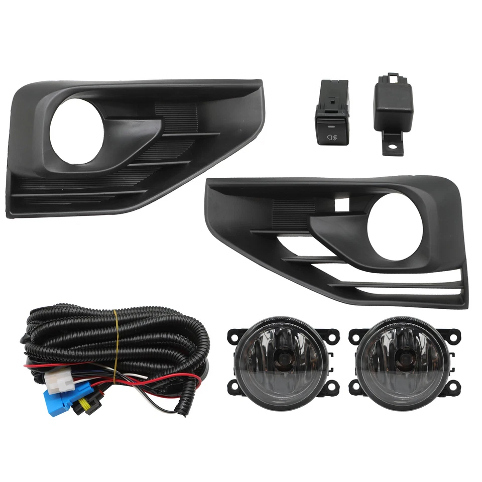 Par de luces antiniebla para parachoques Nissan Pathfinder 2017 2018 2019 2020 con cableado Foto 3 de 4