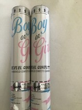 boy or girl reveal confetti cannons