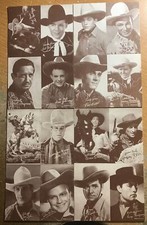 4 1950's ARCADE EXHIBIT 4 IN 1 COWBOY CARDS ROY ROGERS/THE LONE RANGER MORE