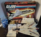 Skystriker XP-14F 1983 G.I. JOE COBRA Vintage COMPLETE Parachute x2 w INSTRUCTS