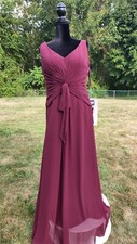 dress size 14 color  Bordeaux designer Morilee