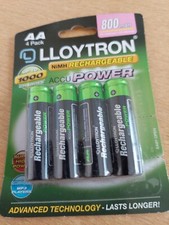 4 x  AA 800mAh Rechargeable Batteries 800mAh Batteries (678) 2.00 per battery