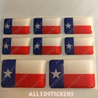 8 x 3D Stickers Resin Domed Flag Texas - USA Adhesive Decal Vinyl