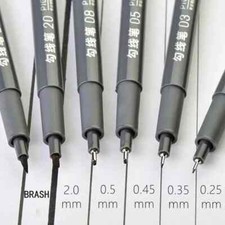 6pcs/Set Fine Liner Pen Pigment Marker Waterproof Ink Drawing Ink Pen Sketch Pen
