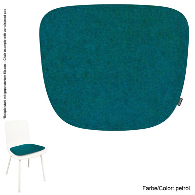 Eco Filz Auflage 8mm Kissen geeignet für Vitra HAL Chair inkl. Antirutsch 