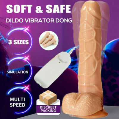 Pene vibrador realista, consolador con ventosa, juguete sexual para mujeres TOY