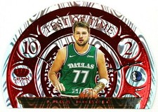 2020-21 PANINI CROWN ROYALE TEST OF TIME RED LUKA DONCIC NON AUTO #39/49