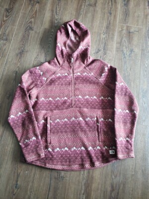 The North Face Size Large Crescent Pullover Half Zip Fleece Hoodie
