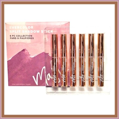 Mally Beauty Evercolor Split Shadow Stick 6 PC Eyeshadow Taupe Glow Cafe Latte