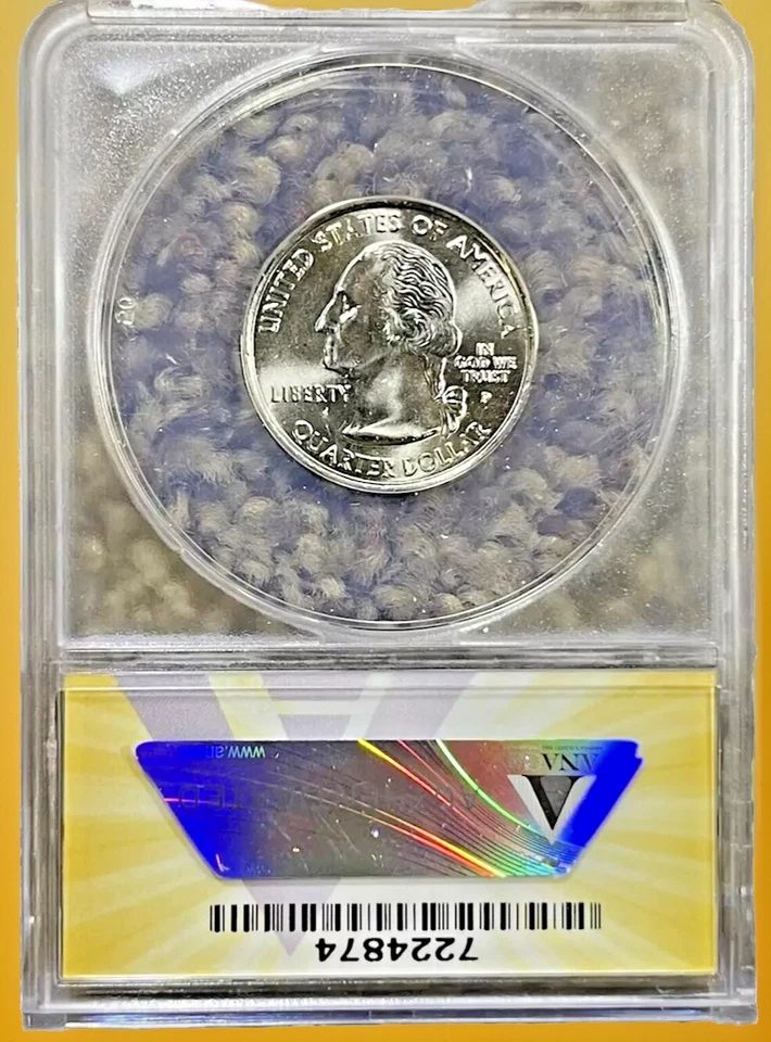 2004 P 25c MS68 Florida State Washington Quarter ANACS Graded Certified - Image 2 of 2