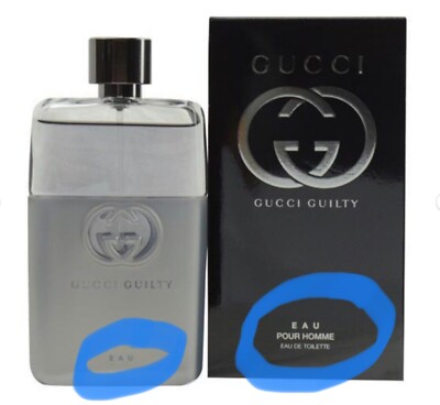 Sealed Gucci Guilty Pour Homme  EAU   EDT 3.0oz Limited Edition Mens Collectible
