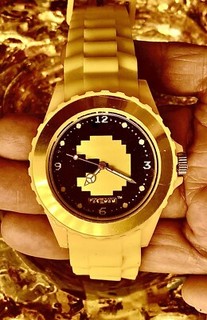 🌝 VINTAGE AUTHENTIC YELLOW PACMAN WATCH. ENGRAVED BY MANUFACTURE. NEVER WORN