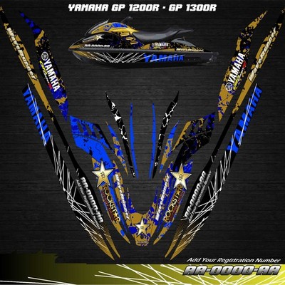 YAMAHA GP1200R AND GP1300R GPR GP 1200 jet ski  SEMI CUSTOM GRAPHICS KIT