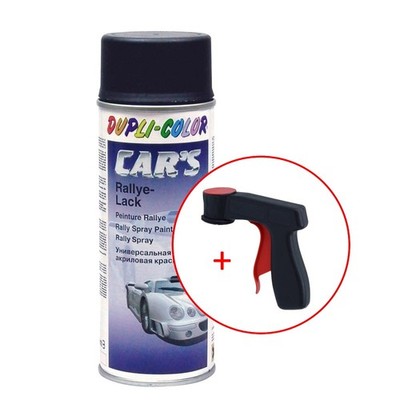 400ml Paint Spray Black Glossy Dupli Color Car ́s Rallye + Handle Spray Can