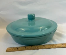Vintage Lindt Stymeist Colorways Covered Round Casserole Baking Dish 10"X2"