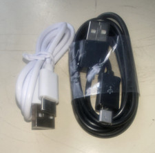 Lot of 2 USB-A to USB-C Charging Cables, Blac...