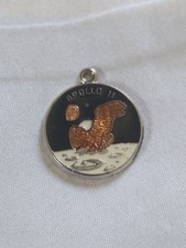 Vintage Personalized NASA Apollo 11 Lunar Mission Charm.