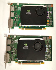 LOT 2x NVIDIA Quadro FX 580 512MB GDDR3 PCIe x16 DVI + DP Graphics Card