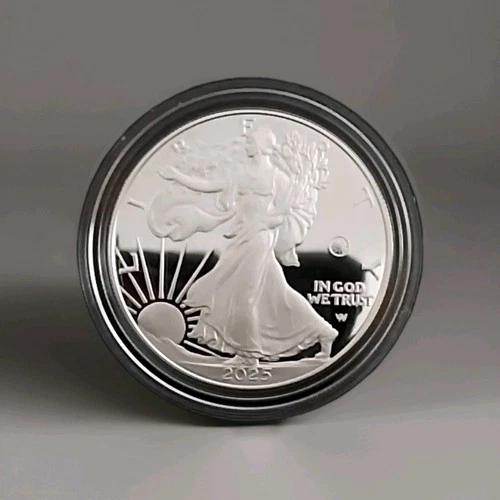 2025-W Proof American Silver Eagle Coin LASER PRIVY OGP