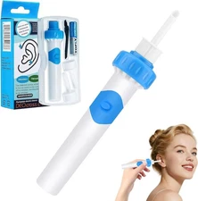 Ear Wax Vacuum Removal kit Safety Painless Cleaning Device Electric Cordless