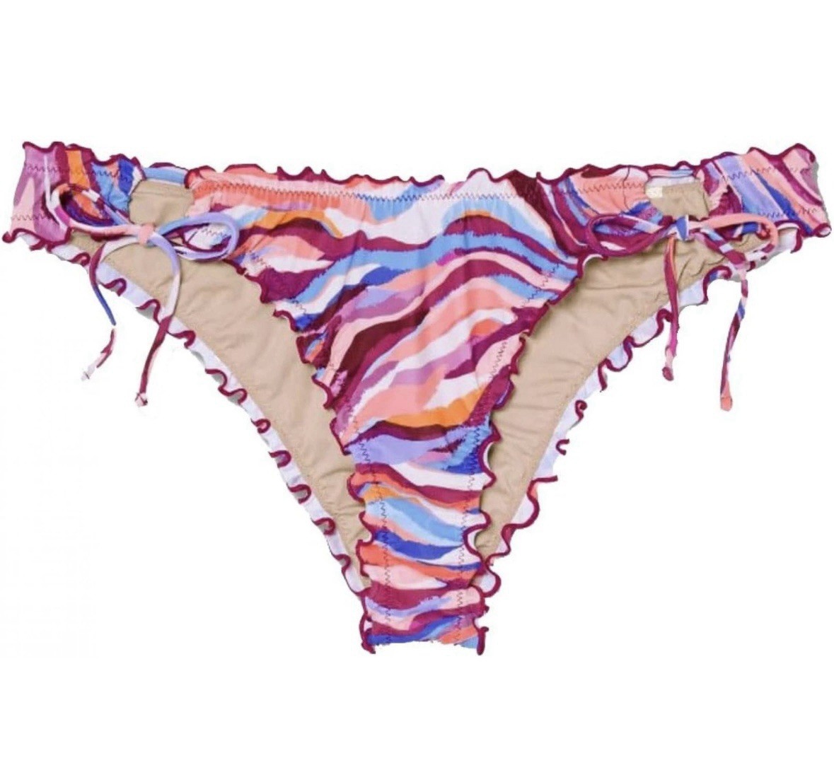 Shade & Shore High Leg Extra Cheeky Bikini Bottoms size XL 16-18 - No Ties - NEW