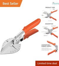 Multi Angle Miter Shear Cutter Adjustable 45-135° Safety Lock for Plastic PVC