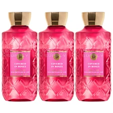 Bath & Body Works Covered In Roses Body Wash 10oz 3 Pack • Floral Rose Scent