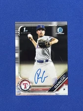2019 Bowman Draft Ryan Garcia Chrome Auto #CDA-RGA Rangers autograph rookie rc
